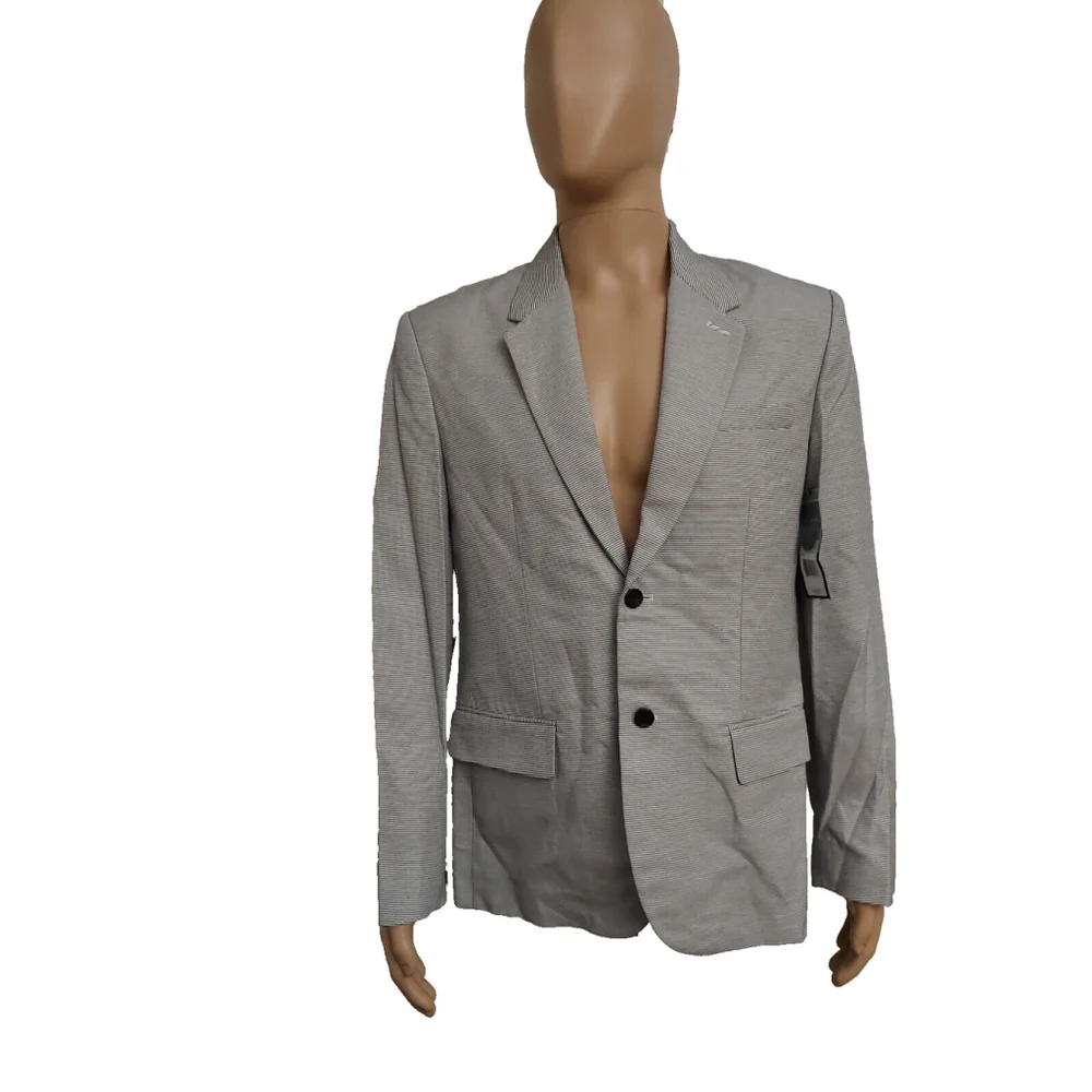 Marc by Marc Jacobs Mens White & Blue Cotton Blazer Suit Jacket Sz L NWT $498